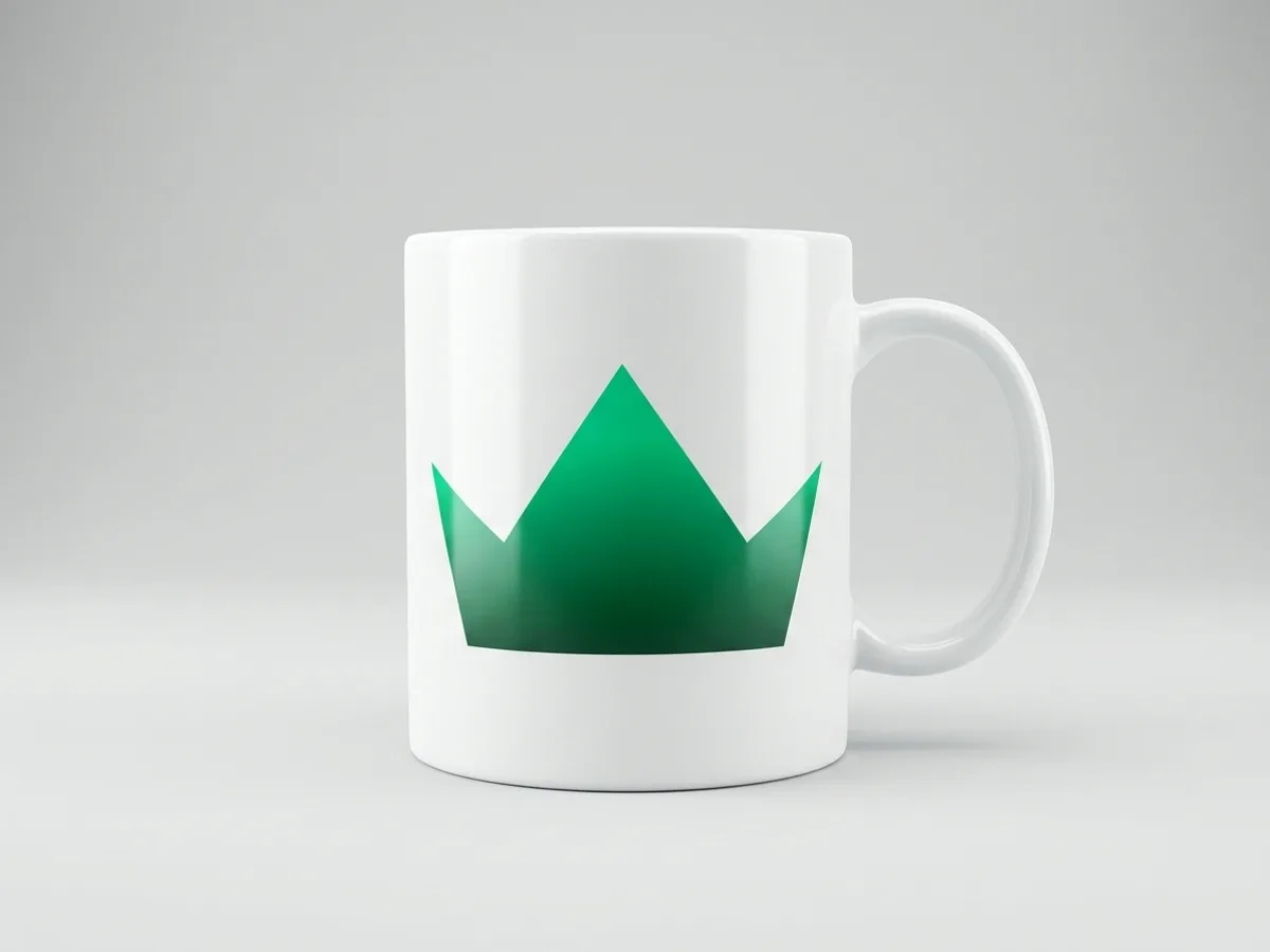 Caneca de cerâmica com imagem colorida aplicada por sublimação