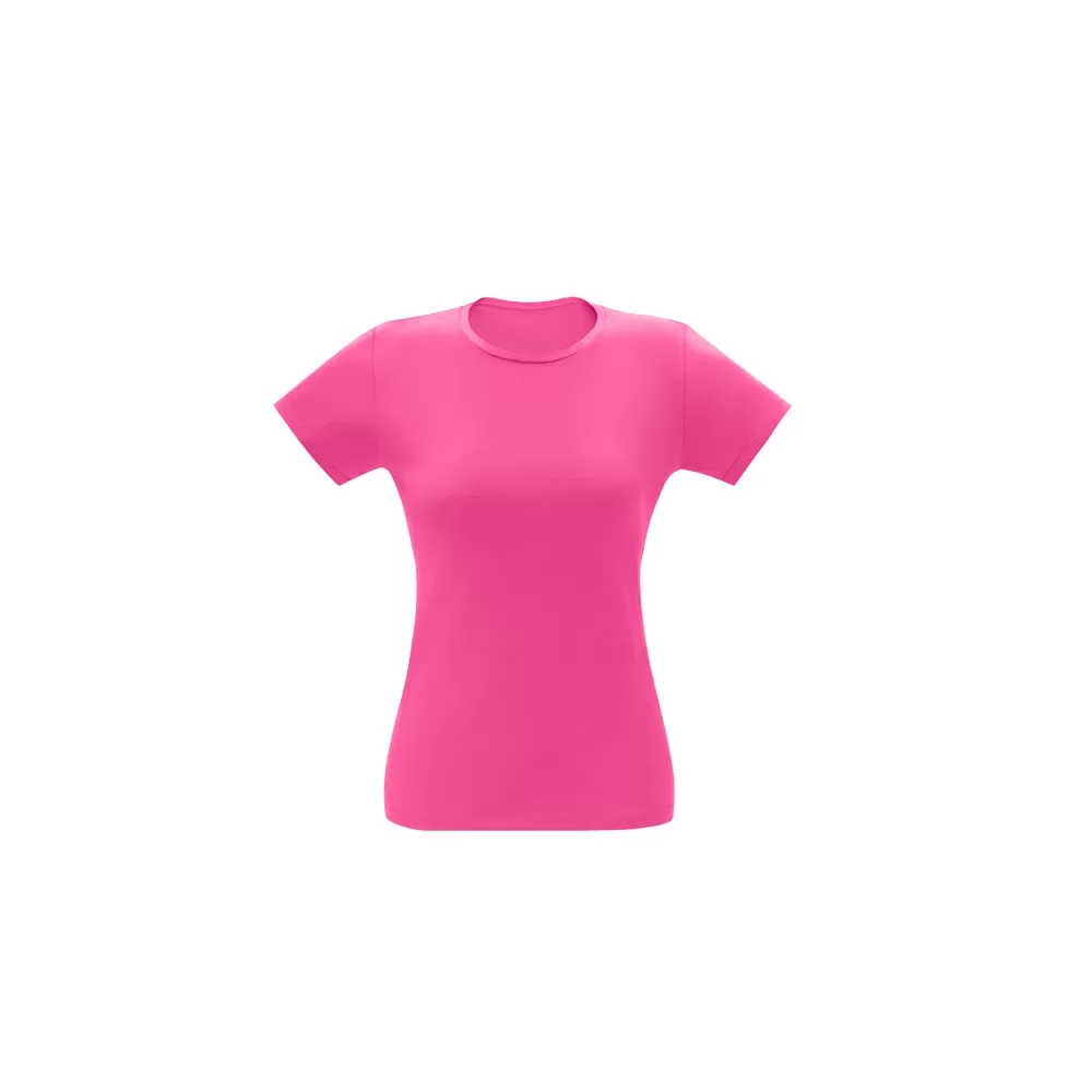 Camiseta feminina Goiaba Women na cor rosa com gola redonda e mangas curtas